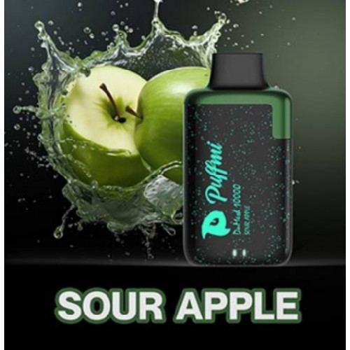 Электронная сигарета PuffMi DuMesh 10 000 Кислое яблоко
